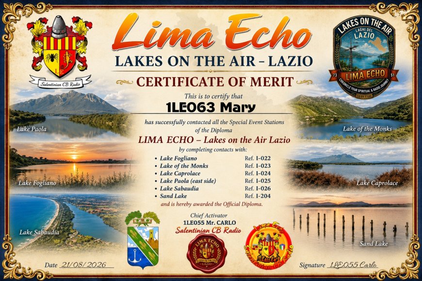 Lazio Lakes Award (Passed)